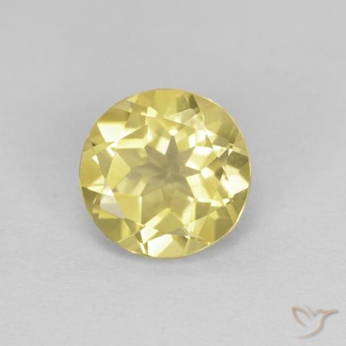 1.23ct طبيعي أصفر توسكانا بيريل, دائري, VVS-VS