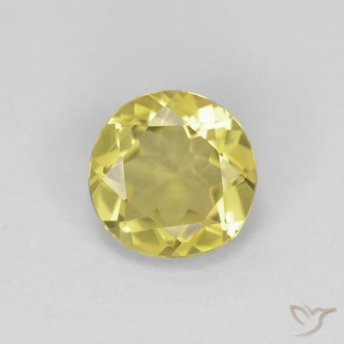 1.17ct طبيعي أصفر توسكانا بيريل, دائري, VVS-VS