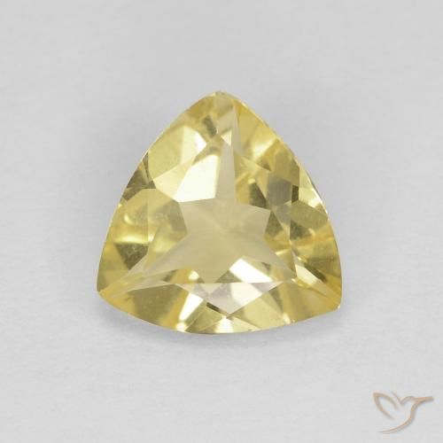 1.19ct طبيعي أصفر فاتح بيريل, مثلثى, VVS
