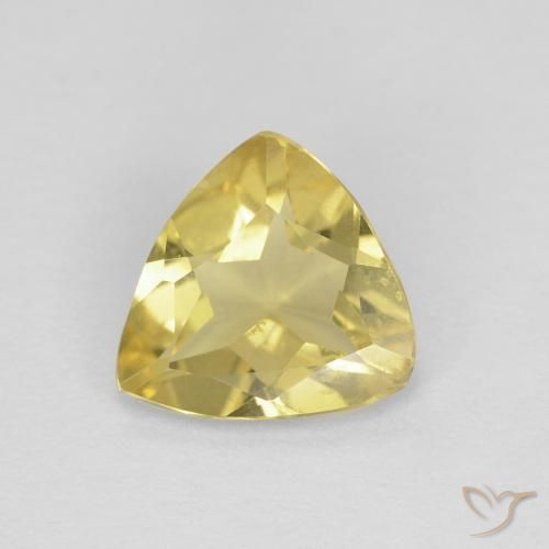0.96ct طبيعي أصفر متوسط بيريل, مثلثى, VVS
