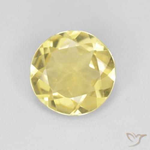 1.45ct طبيعي أصفر توسكانا بيريل, دائري, VVS