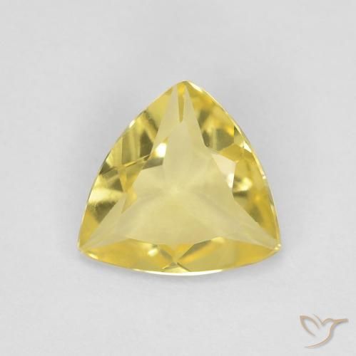 0.79ct طبيعي أصفر توسكانا بيريل, مثلثى, VVS