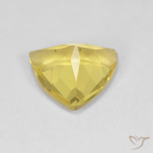 بيريل Medium Light-Yellow طبيعي، مثلثى، 1.26 قيراط، قليلا جدا
