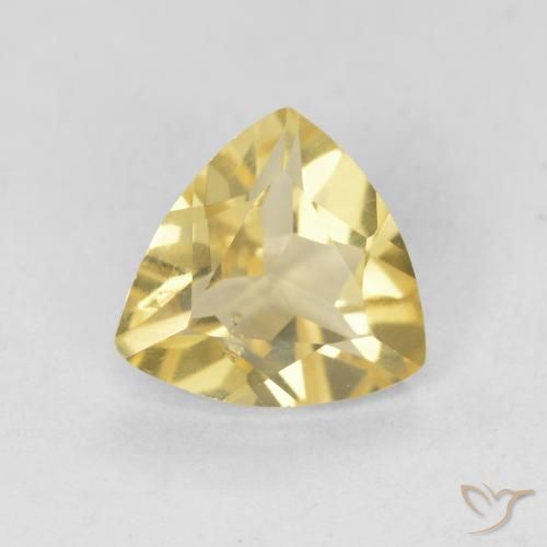 1.29ct طبيعي أصفر فاتح بيريل, مثلثى, VVS-VS