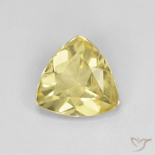 0.82ct طبيعي Medium Light-Yellow بيريل, مثلثى, قليلا جدا