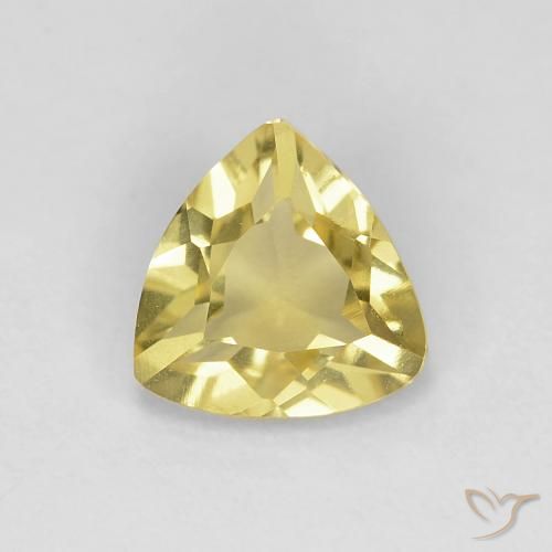 0.92ct طبيعي أصفر رقيق بيريل, مثلثى, VVS-VS