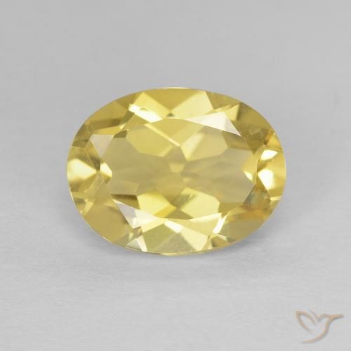 1.70ct طبيعي ذهبى فاتح بيريل, بيضوي, VVS