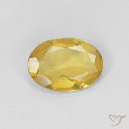 0.75ct طبيعي ذهبى مصفر بيريل, بيضوي, VVS-VS