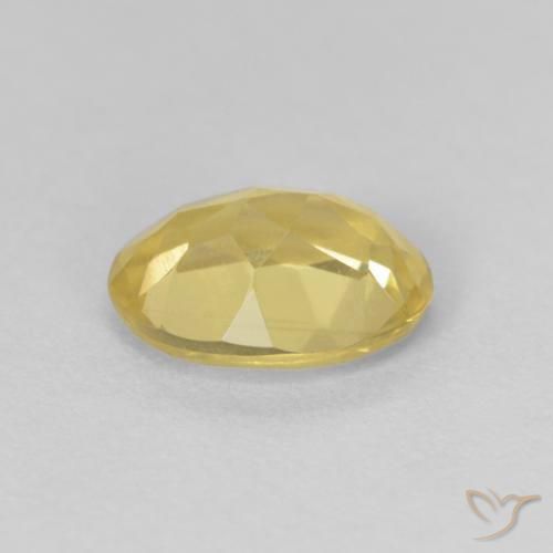 بيريل Medium Light-Yellow طبيعي، بيضوي، 1.12 قيراط، VVS-VS