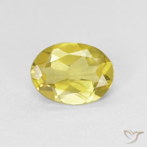 0.99ct طبيعي أصفر النحلة فاتح بيريل, بيضوي, VVS-VS