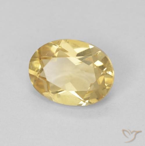 1.15ct طبيعي ذهبى فاتح بيريل, بيضوي, VVS-VS