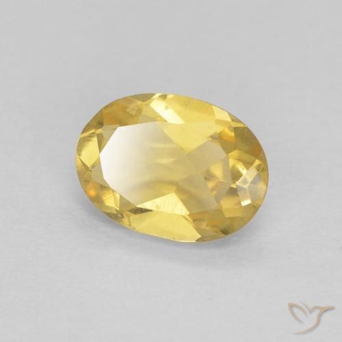 0.73ct طبيعي ذهبى فاتح بيريل, بيضوي, VVS-VS
