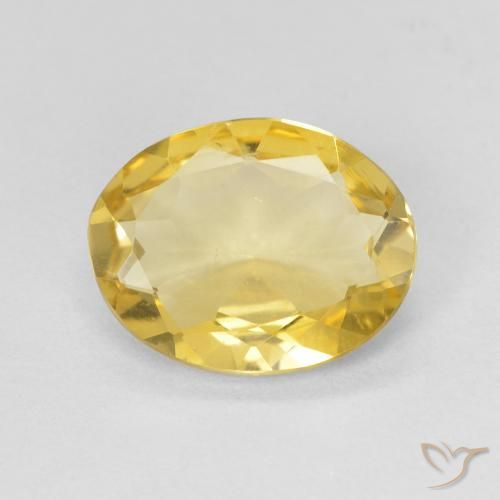 1.73ct طبيعي ذهبى فاتح بيريل, بيضوي, VVS-VS