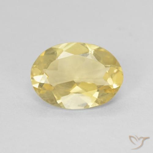 1.46ct طبيعي أصفر-ذهبى فاتح بيريل, بيضوي, VVS-VS