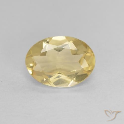 1.49ct طبيعي ذهبى فاتح بيريل, بيضوي, VVS