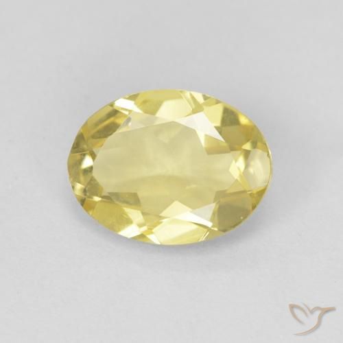 1.43ct طبيعي ذهبى فاتح بيريل, بيضوي, VVS