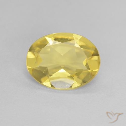 1.33ct طبيعي ذهبى فاتح بيريل, بيضوي, VVS