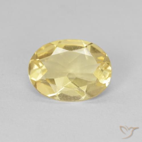 1.17ct طبيعي ذهبى فاتح بيريل, بيضوي, VVS