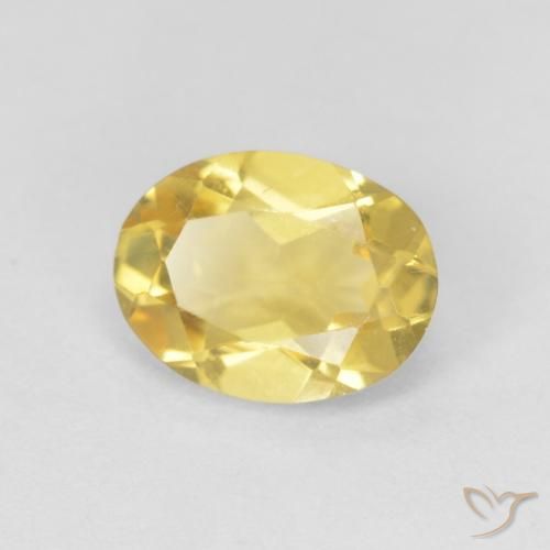 1.14ct طبيعي ذهبى فاتح بيريل, بيضوي, VVS-VS