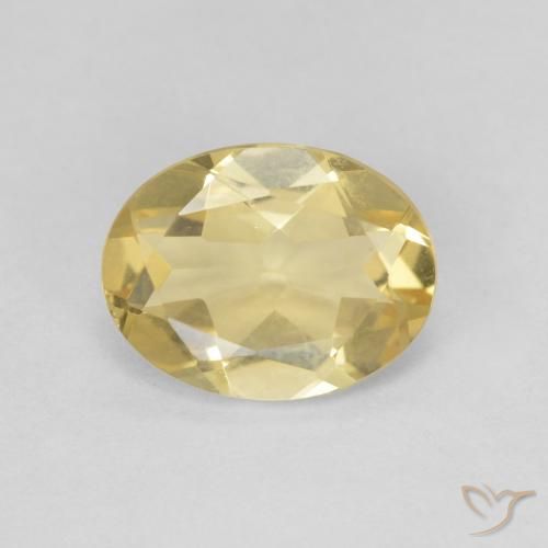 1.57ct طبيعي ذهبى فاتح بيريل, بيضوي, VVS-VS