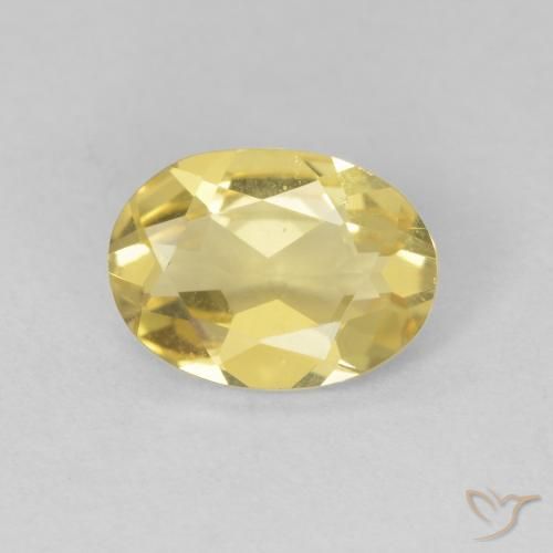 0.92ct طبيعي أصفر-ذهبى فاتح بيريل, بيضوي, VVS-VS