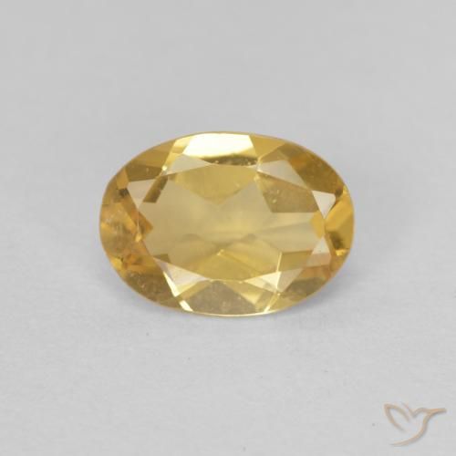 0.89ct طبيعي ذهبى فاتح بيريل, بيضوي, VVS-VS
