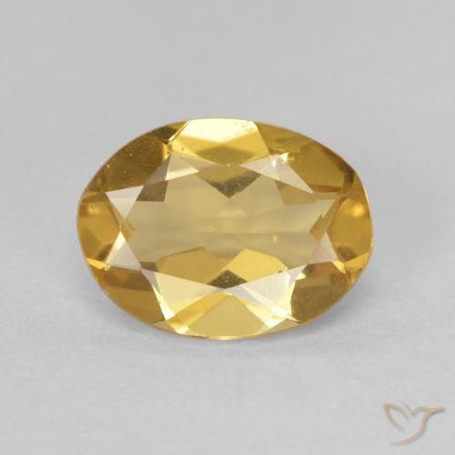 1.56ct طبيعي Medium Light-Gold بيريل, بيضوي, VVS-VS