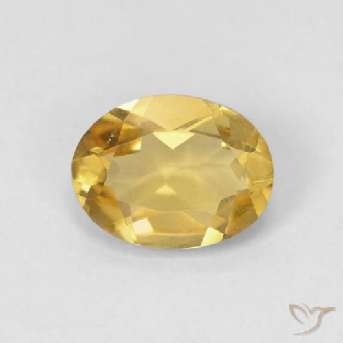 1.18ct طبيعي أصفر ملكى بيريل, بيضوي, VVS-VS