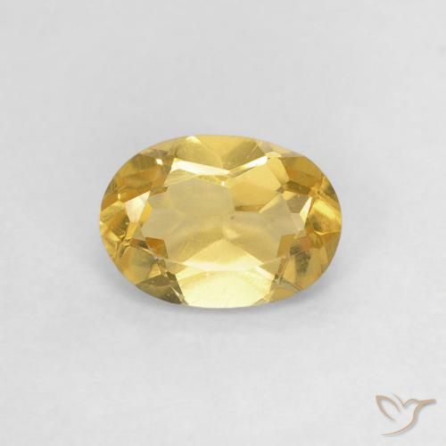 0.70ct طبيعي ذهبي بيريل, بيضوي, قليلا جدا