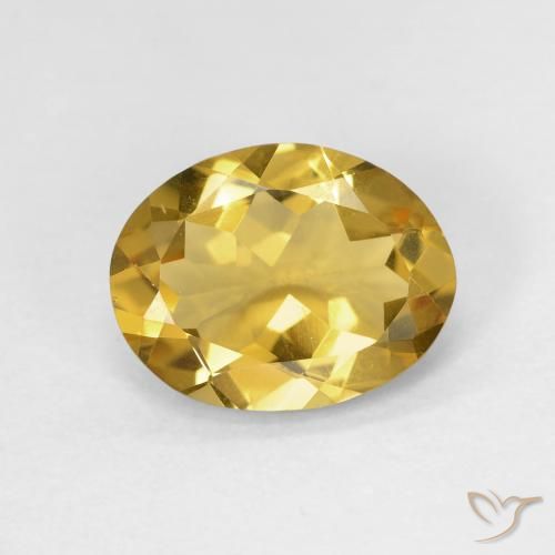 2.11ct طبيعي بنى مصفر بيريل, بيضوي, قليلا جدا, Photo A
