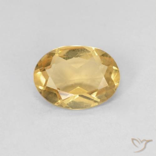 0.96ct طبيعي ذهبى فاتح بيريل, بيضوي, قليلا جدا