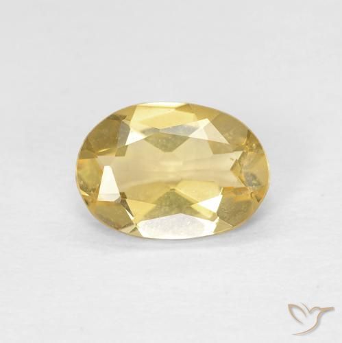 0.99ct طبيعي ذهب بيريل, بيضوي, VVS