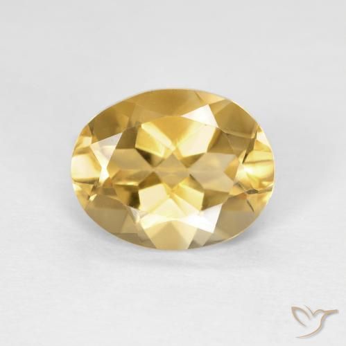 3.14ct طبيعي ذهبى متوسط بيريل, بيضوي, VVS