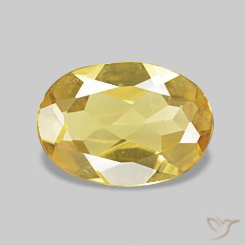 0.84ct ذهبى فاتح بيريل, بيضوي, VVS