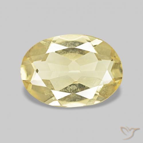 0.91ct ذهبى فاتح بيريل, بيضوي, VVS