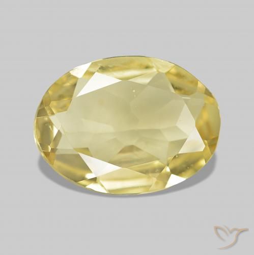 1.31ct أصفر-ذهبى فاتح بيريل, بيضوي, VVS-VS