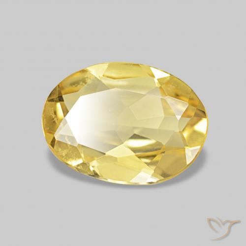 0.91ct ذهبى فاتح بيريل, بيضوي, VVS-VS