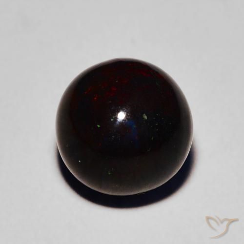 2.08ct طبيعي متعدد الألوان العقيق الأسود, جسم كروى / الكرة, غير شفاف