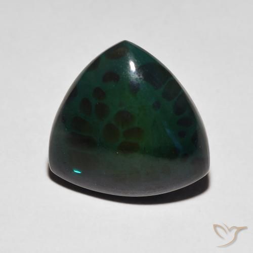 3.74ct طبيعي متعدد الألوان العقيق الأسود, مثلثى, غير شفاف