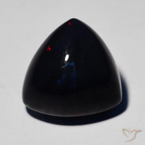 4.85ct طبيعي متعدد الألوان العقيق الأسود, مثلثى, غير شفاف