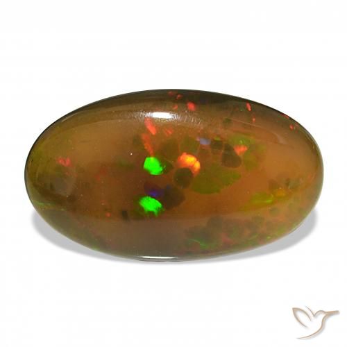 12.20ct متعدد الألوان العقيق الأسود, بيضوي, غير شفاف