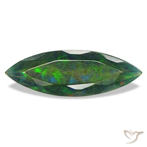 2.17ct متعدد الألوان أوبال أسود, ماركيز, نصف شفاف