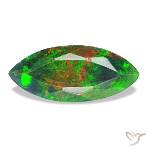 1.44ct متعدد الألوان أوبال أسود, ماركيز, غير شفاف