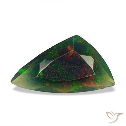 1.16ct متعدد الألوان أوبال أسود, فاخر, نصف شفاف