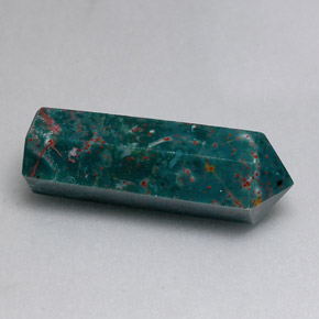 حجر الدم أخضر منقط طبيعي، فانسى، 17.46 قيراط، غير شفاف