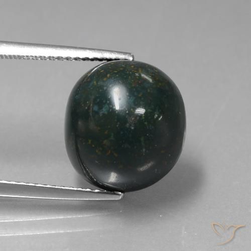 10.23ct طبيعي متعدد الألوان حجر الدم, بيضوي, غير شفاف