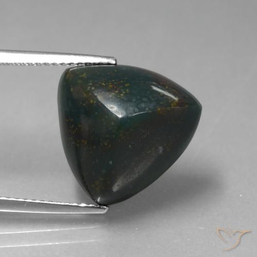 10.08ct طبيعي متعدد الألوان حجر الدم, مثلثى, غير شفاف