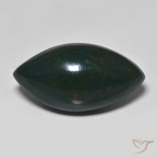 9.67ct طبيعي أخضر الغابات حجر الدم, ماركيز, غير شفاف