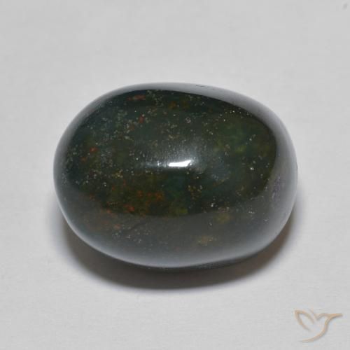 15.31ct طبيعي متعدد الألوان حجر الدم, بيضوي, غير شفاف