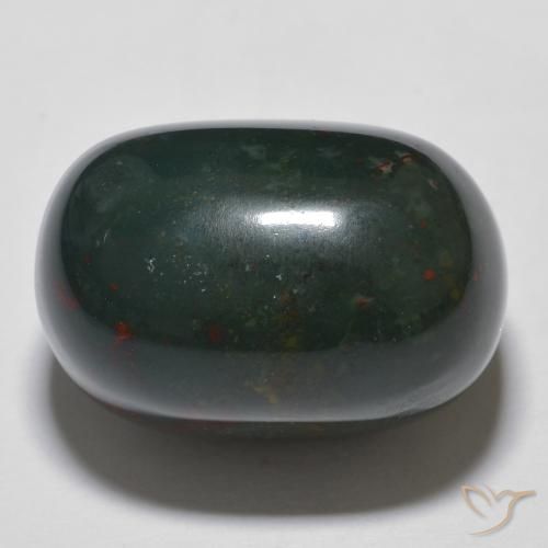 21.46ct طبيعي متعدد الألوان حجر الدم, بيضوي, غير شفاف